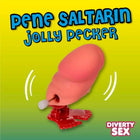 Pinkes plastisches diabolo picante spielzeug mit rotem sockel und weißem ball aus plastik