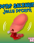 Pinkes plastisches diabolo picante spielzeug mit rotem sockel und weißem ball aus plastik
