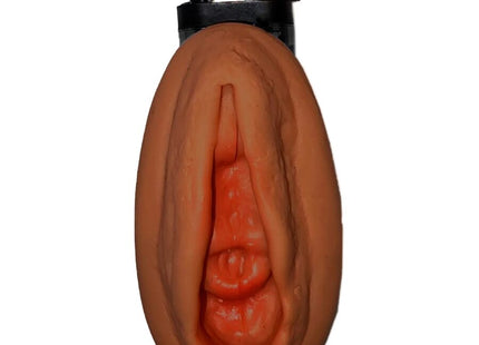 Brauner silikon novelty leichter diablo picante vagina-leichter mulatto mit schwarzem silbernem zündmechanismus