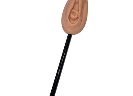Beiges silikon ohr modell auf schwarzem stiel für diablo picante vaginalen strohheller ton produkt