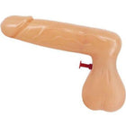 Beige kunststoff wasserpistole in form einer pfeife mit rotem abzug diablo picante design
