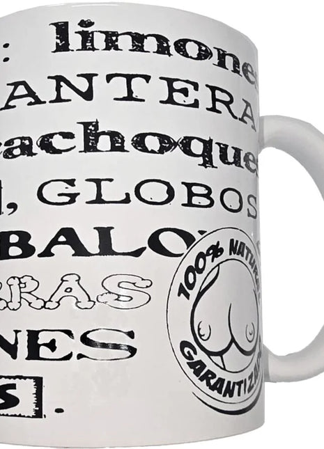 DIABLO PICANTE - WEISSE TASSE MIT TITTENSYNONYMEN 370 ML