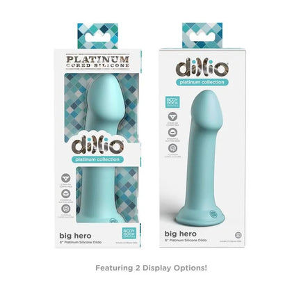 DILLIO - BIG HERO - 15,24 CM - GRÜN - Dildo mit Saugnapf