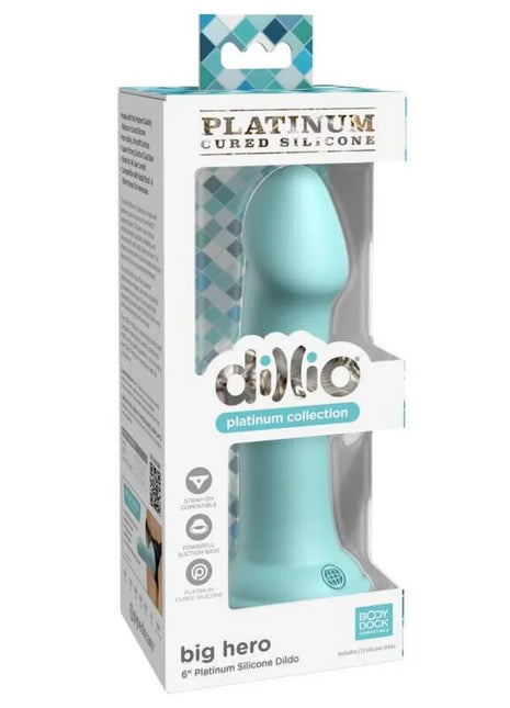 DILLIO - BIG HERO - 15,24 CM - GRÜN - Dildo mit Saugnapf