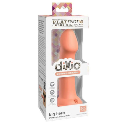 DILLIO - BIG HERO - 15,24 CM - ORANGE - Dildo mit Saugnapf