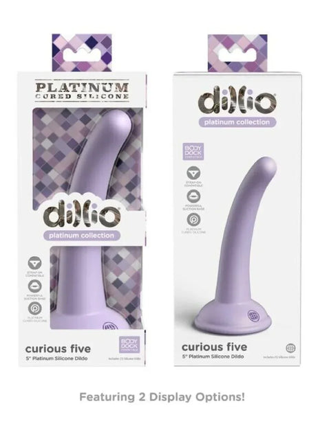 DILLIO - CRIOUS FÜNF - 12,7 CM - FLIEDER - Dildo mit Saugnapf