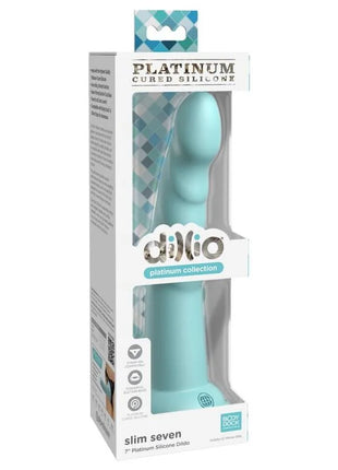 DILLIO - SLIM SEVEN - 17,78 CM - GRÜN - Dildo mit Saugnapf