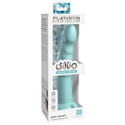 DILLIO - SLIM SEVEN - 17,78 CM - GRÜN - Dildo mit Saugnapf