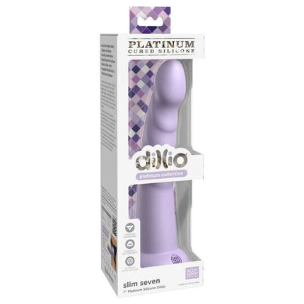 DILLIO - SLIM SEVEN - 17,78 CM - VIOLETT - Dildo mit Saugnapf