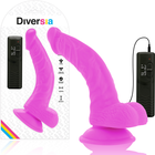 Vibrant pink diversia flexibler vibrierender dildo mit saugbasis und fernbedienung 21,5 cm lang