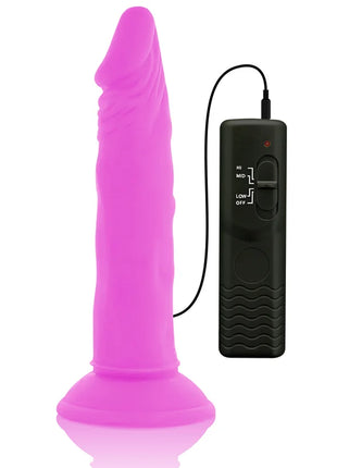 Flexibler vibrierender dildo lila 23 cm aus silikon mit schwarzer fernbedienung für vielseitigen gebrauch