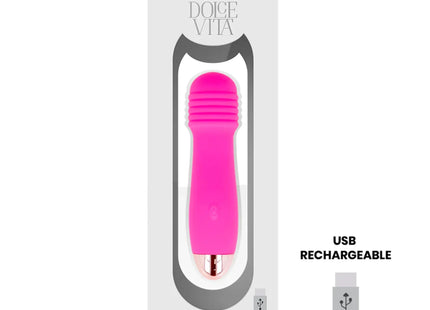 DOLCE VITA - AUFLADBARER VIBRATOR DREI ROSA 7 GESCHWINDIGKEITEN
