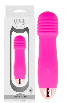 DOLCE VITA - AUFLADBARER VIBRATOR DREI ROSA 7 GESCHWINDIGKEITEN