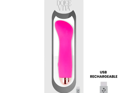 DOLCE VITA - AUFLADBARER VIBRATOR EINE ROSA 7 GESCHWINDIGKEIT