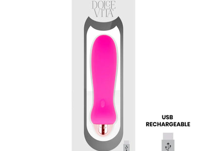 DOLCE VITA - AUFLADBARER VIBRATOR FÜNF ROSA 7 GESCHWINDIGKEITEN