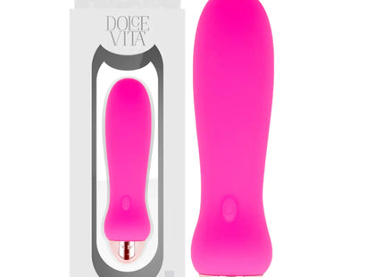 DOLCE VITA - AUFLADBARER VIBRATOR FÜNF ROSA 7 GESCHWINDIGKEITEN