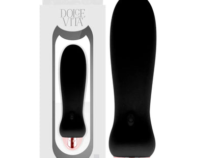 DOLCE VITA - AUFLADBARER VIBRATOR FÜNF SCHWARZ 7 GESCHWINDIGKEITEN