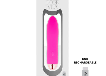 DOLCE VITA - AUFLADBARER VIBRATOR VIER ROSA 7 GESCHWINDIGKEITEN