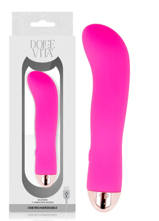 DOLCE VITA - AUFLADBARER VIBRATOR ZWEI ROSA 7 GESCHWINDIGKEITEN