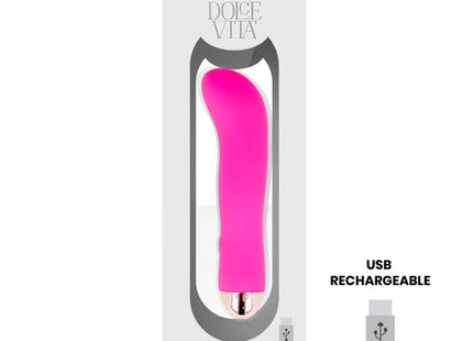 DOLCE VITA - AUFLADBARER VIBRATOR ZWEI ROSA 7 GESCHWINDIGKEITEN