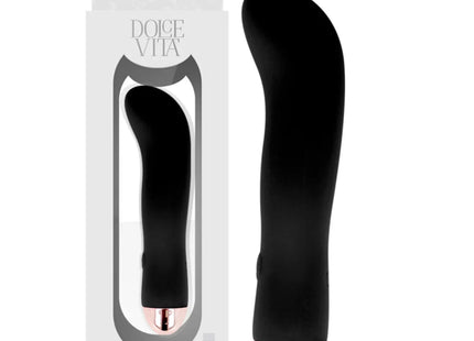 DOLCE VITA - AUFLADBARER VIBRATOR ZWEI SCHWARZ 7 GESCHWINDIGKEIT