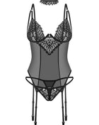 Strapshemd Set Donarella schwarz - XL/2XL-0