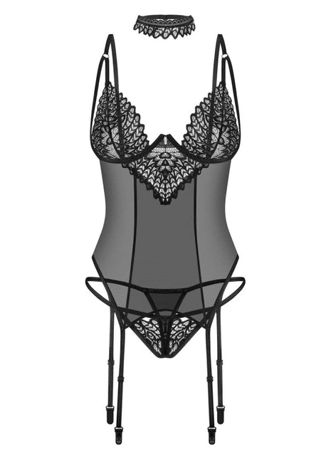 Strapshemd Set Donarella schwarz - XL/2XL-0