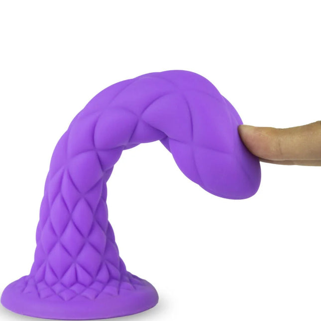 DreamFlex Violett - Fantasy Dildo mit Flexi-Kern - 18.5 cm - — / VIOLETA - Dildo mit Saugnapf
