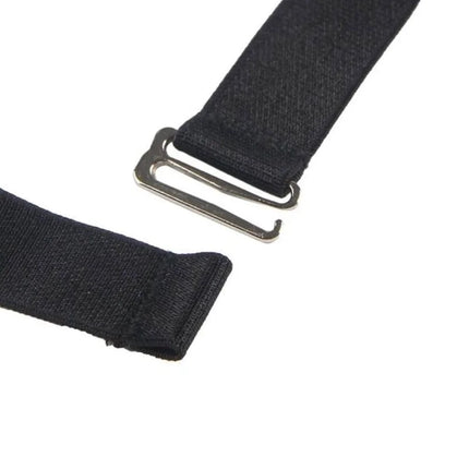 Dreiteiliges Set BH + Strumpfgürtel + String Schwarz - Strumpfband Set