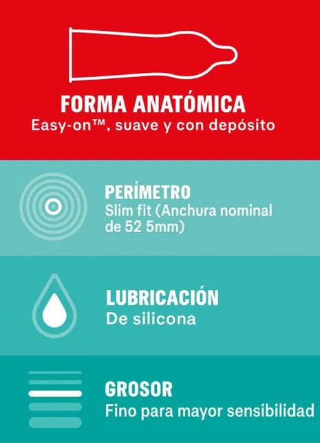 DUREX - SENSITIVO SLIM FIT 10 EINHEITEN - Kondome - empfindlich