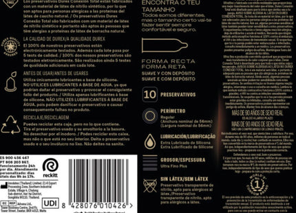 DUREX - TOTAL CONNECTION XL ULTRA FINE PLUS LATEXFREI 10 EINHEITEN