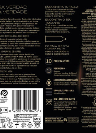 DUREX - TOTAL CONNECTION XL ULTRA FINE PLUS LATEXFREI 10 EINHEITEN
