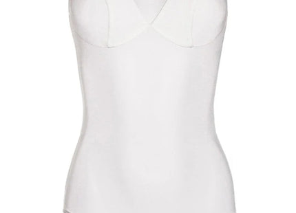ecru Body mit Netzeinsatz und Spitze KA923323 von Kalimo - S / ecru - Body