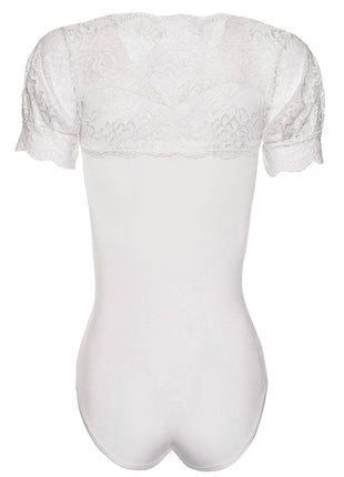 ecru Body mit Spitze KA923333 von Kalimo - Body