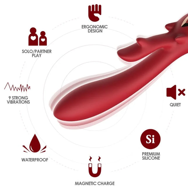 ELCH RABBIT-VIBRATOR - ROT - Rabbit-Vibratoren