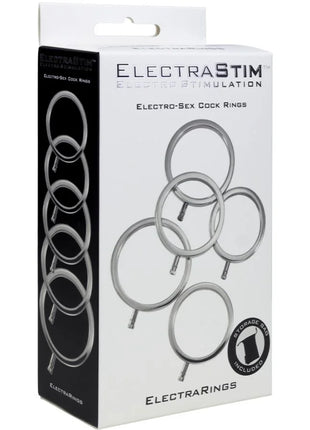 ELECTRASTIM - ELECTRARINGS METALL-PENISRINGE 5ER-PACK