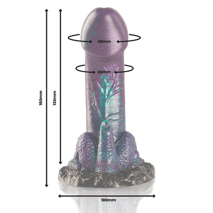 EPIC - BASILISK DILDO DOPPELT SCHUPPIG VERGNÜGEN KLEINE GRÖSSE - Dildos