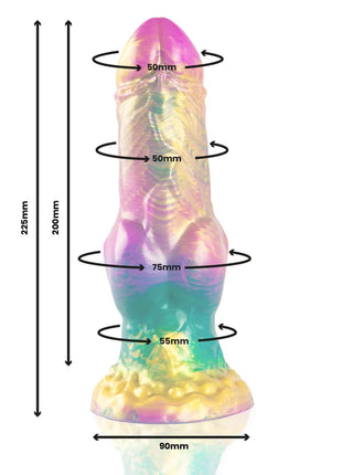 EPIC - IRIS DILDO MIT REGENBOGENFARBENEN HODEN DER VERGNÜGUNG - Dildos