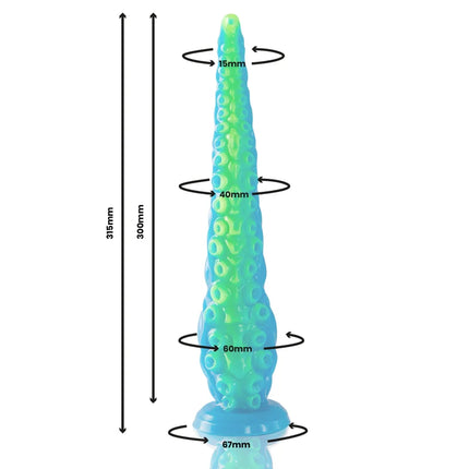 EPIC - SCYLLA FLUORESZIERENDER DÜNNER TENTAKEL-DILDO GROSSE GRÖSSE - Dildos
