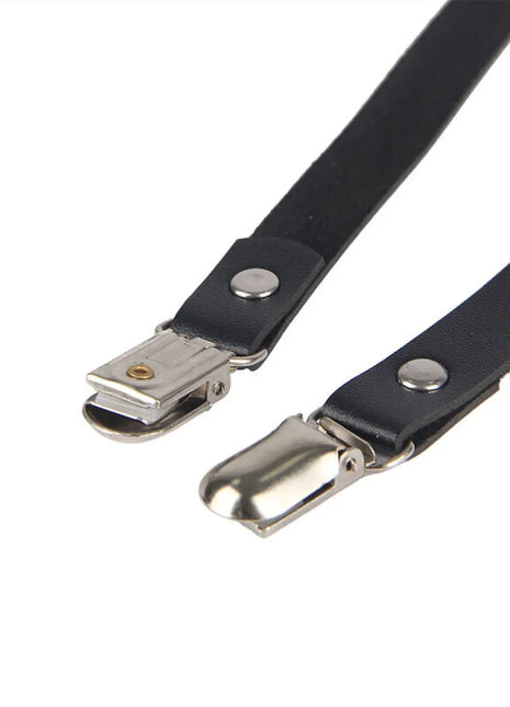 Erhabene Ketten: Verführerisches Bein-Harness Schwarz - Gürtel-Harness