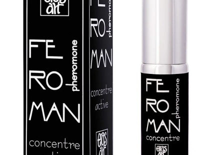 Silberner verschluss 20 ml eros art feroman konzentriertes pheromonparfum flasche mit schwarzem etikett