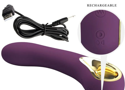 Ethan: Flexi-G-Punkt-Vibe 12 Modi USB Lila - G-Punkt Vibratoren