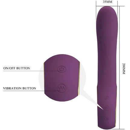 Ethan: Flexi-G-Punkt-Vibe 12 Modi USB Lila - G-Punkt Vibratoren