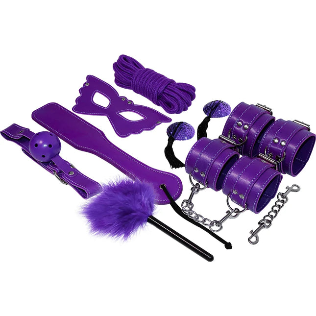 EXPERIENCE - BDSM-FETISCH-KIT LILA SERIE - Bondage-Sets
