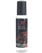Schwarze rollerballflasche extase sensuel mit klarem glas und schwarzem deckel für erdbeer reiseschmiermittel 35 ml