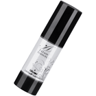 Schwarze zylindrische flasche extase sensuel silikon schmiermittel 30 ml mit glänzendem silbernen etikett
