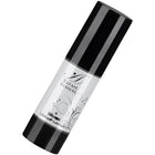 Schwarze zylindrische flasche extase sensuel silikon schmiermittel 30 ml mit glänzendem silbernen etikett
