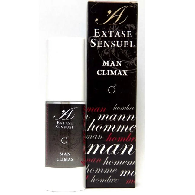 Schwarze und weiße extase sensual sprayflasche mit modernem design stimulierender höhepunkt für ihn