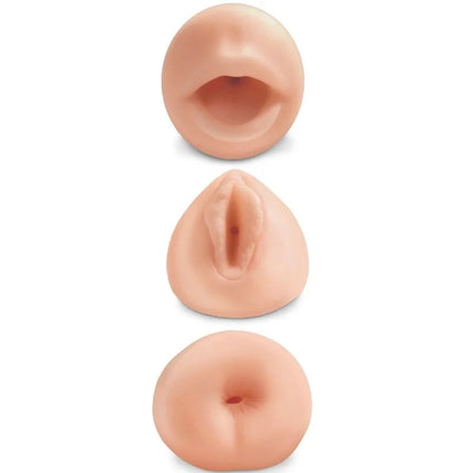 EXTREME TOYZ - ALLE 3 LÖCHER KIT 3 MASTURBATOREN - Mundmasturbator
