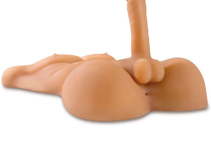 Beiger silikon anatomisches männliches genitalmodell des extreme toyz fick mich mega männlichen torso masturbador